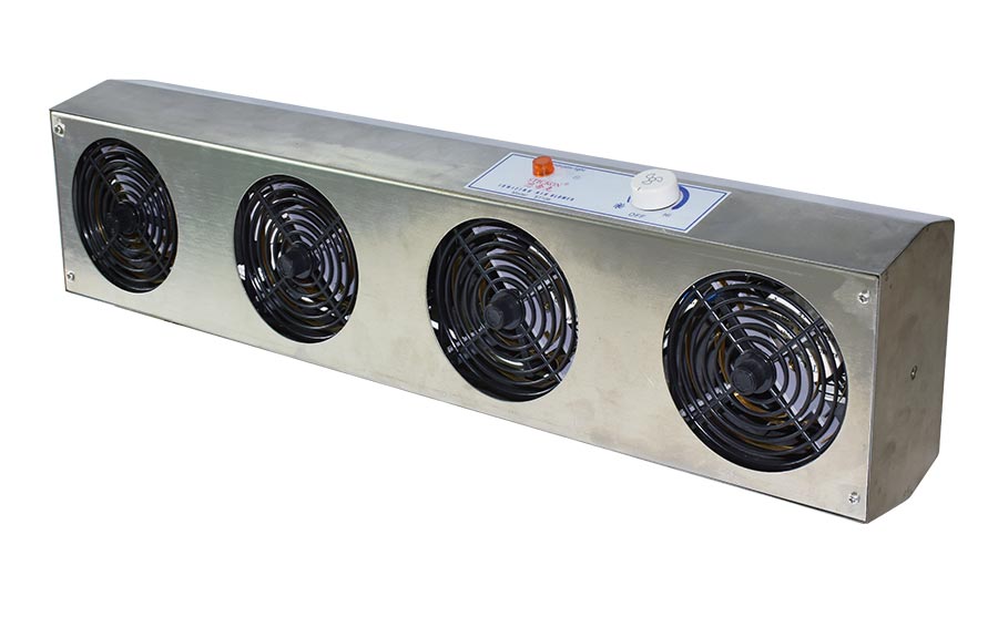 ST106B Stainless Steel Four-Head AC Ion Fan